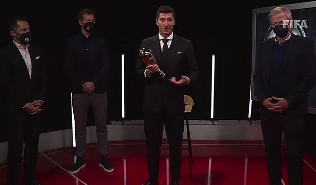 足球的魅力莱万蝉联世界足球先生,世界足球先生莱万获奖感言