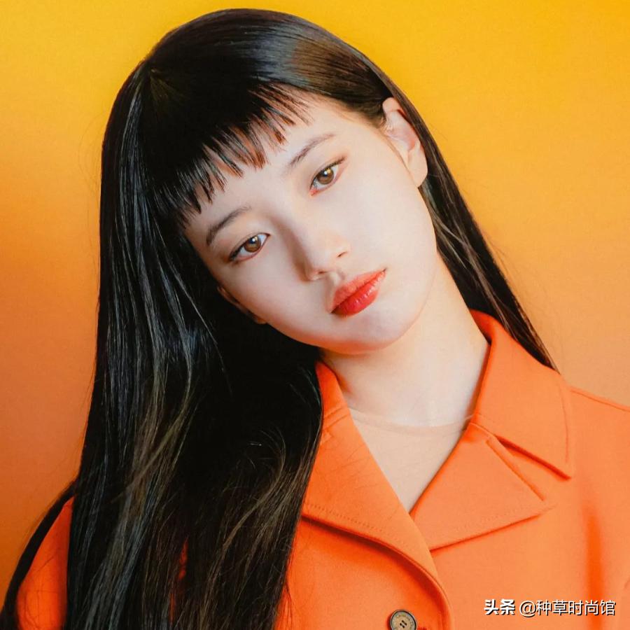 八字刘海怎么打理才不会显头秃,12岁圆脸头秃长发适合剪什么刘海