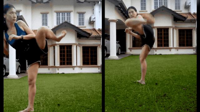 45岁新手妈妈生娃后又拍了部功夫片