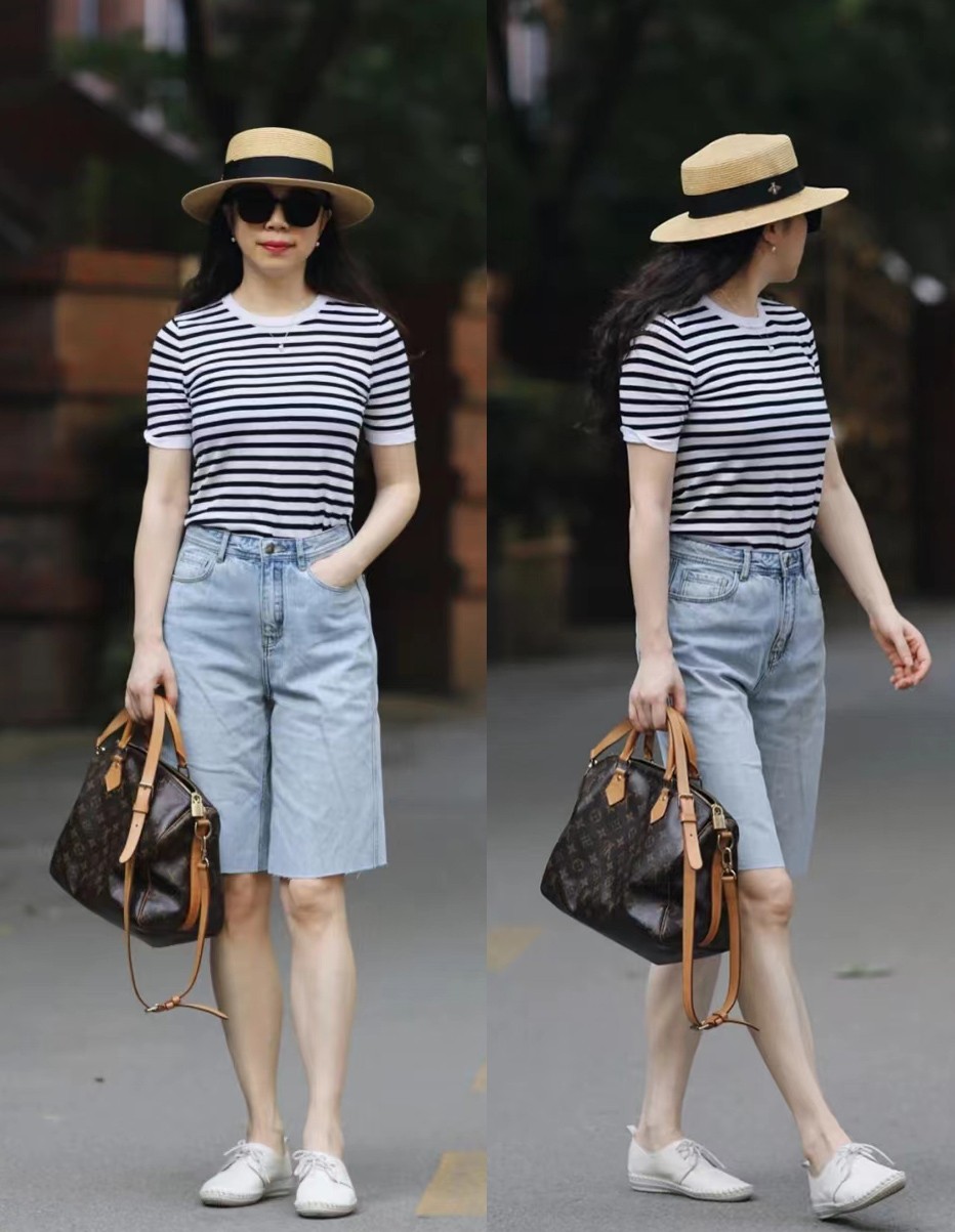 这才是40岁女人流行的夏季打扮,中年妈妈连衣裙夏季50岁左右