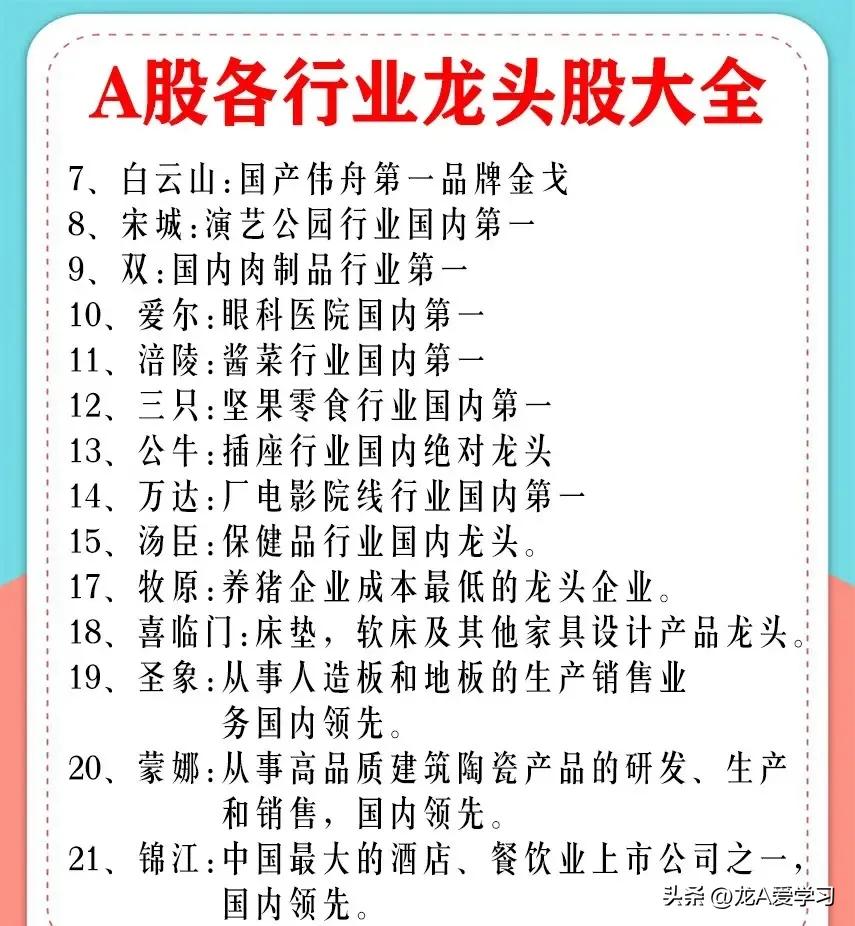 最有价值投资的蓝筹股,a股最具价值投资的行业龙头股
