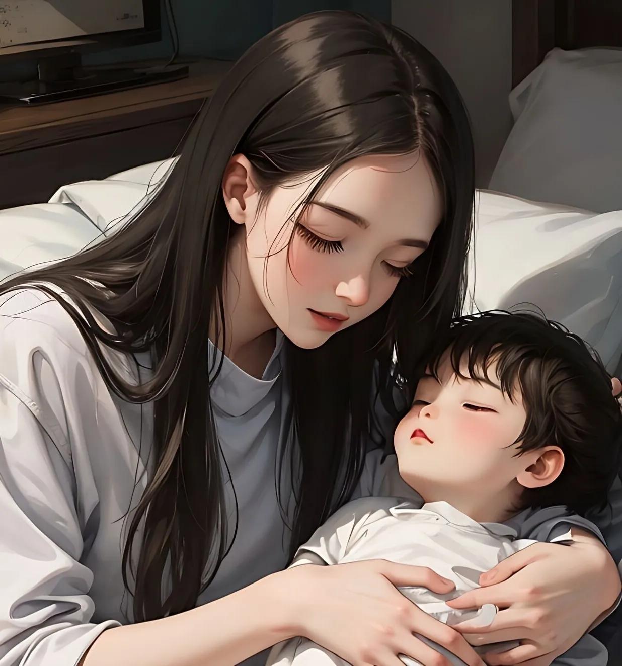 亲子准爸爸妈妈头像,亲子头像双胞胎男孩和妈妈