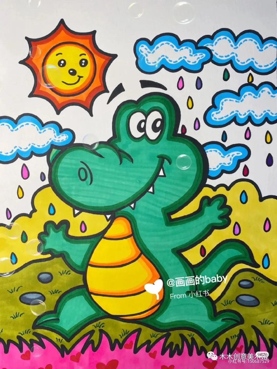 儿童创意绘画教程线条画,儿童创意美术绘画线条画