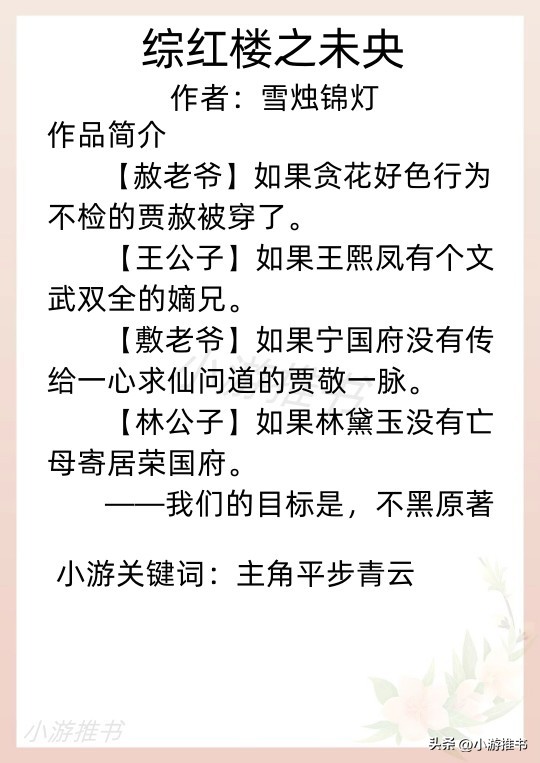 男主重生成凤凰的一本小说,重生红楼成贾家长子从军的小说
