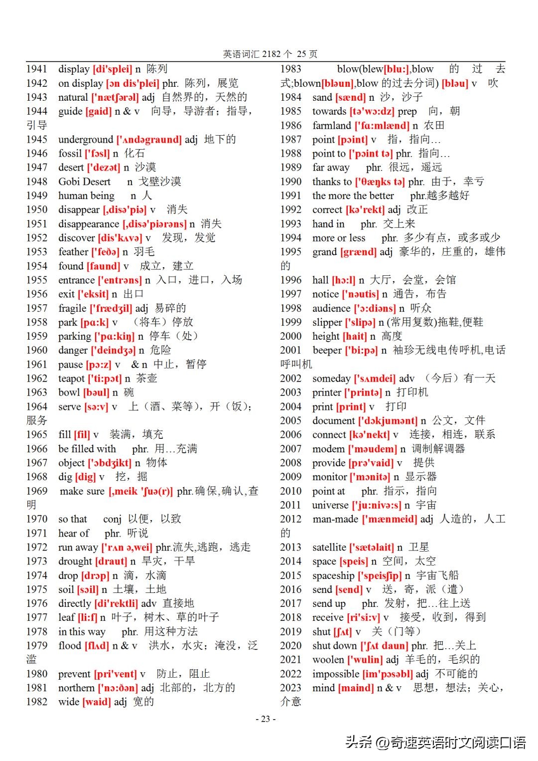 初中英语词汇表2182听写版,初中英语218个重点英语短语