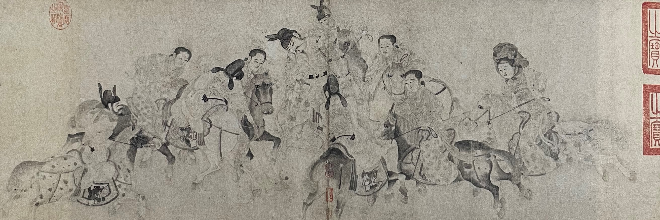 唐代马球竞技的时代风貌,唐代马球场图片