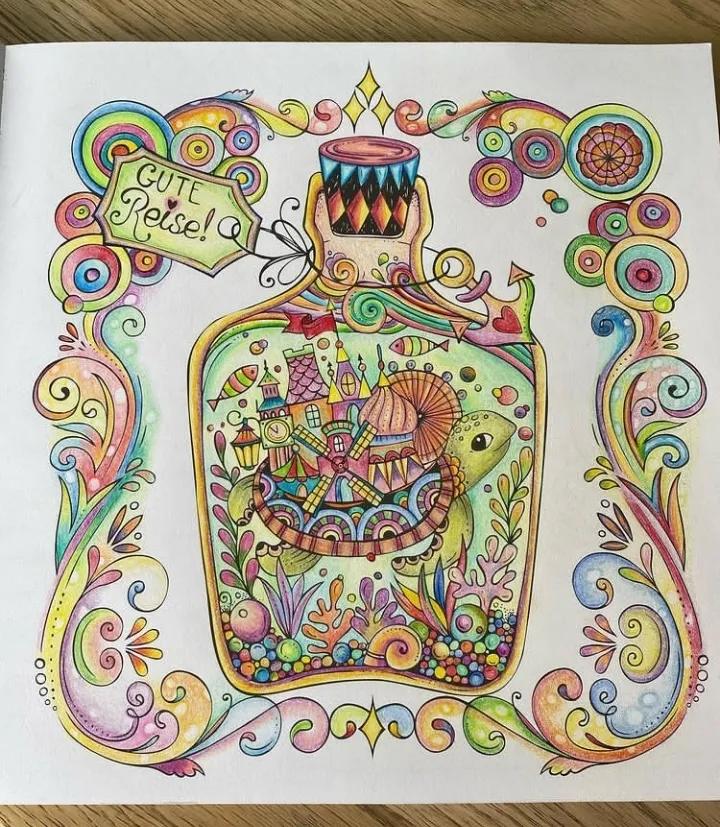 100幅初学者彩铅画花卉,100张新手彩铅临摹图片