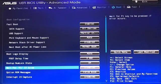 笔记本电脑按f1才能进入系统,电脑进入f1怎么解决