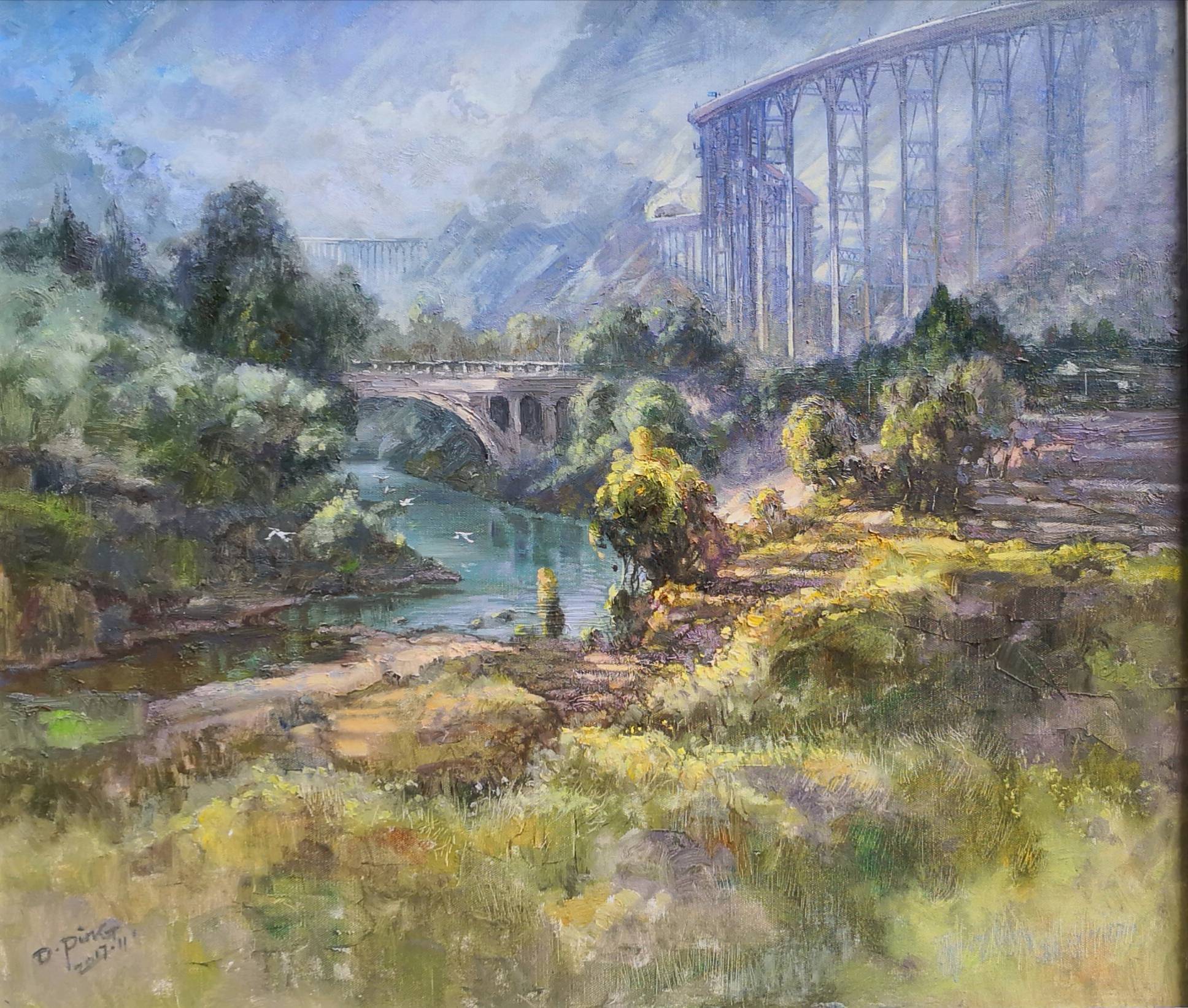 邓湘伟油画作品欣赏,夏卫平油画作品欣赏