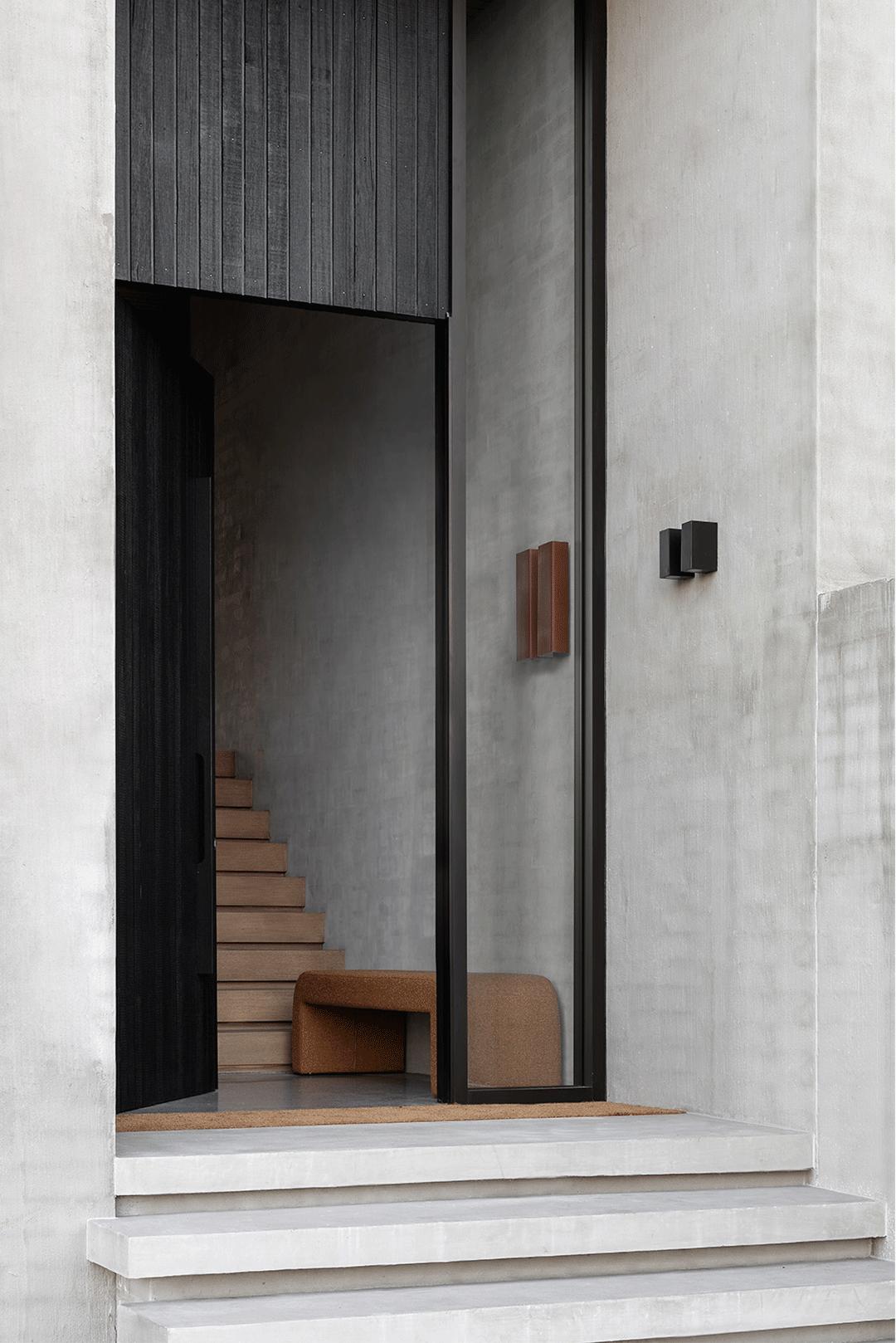 花园式极简清水混凝土别墅,混凝土极简别墅