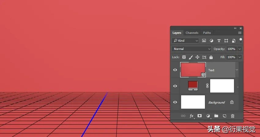 ps怎么做立体空心圆柱效果,ps文字贴合在圆柱上面