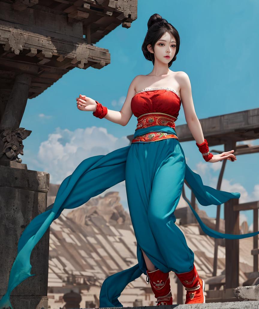 ai绘画三国,貂蝉大招ai绘画