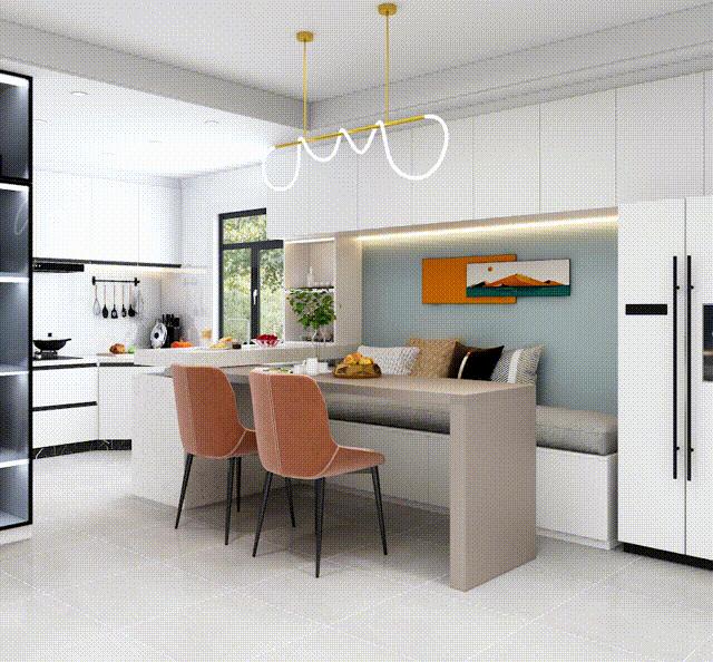 入户见厨房怎么改,入户就是厨房怎么布局