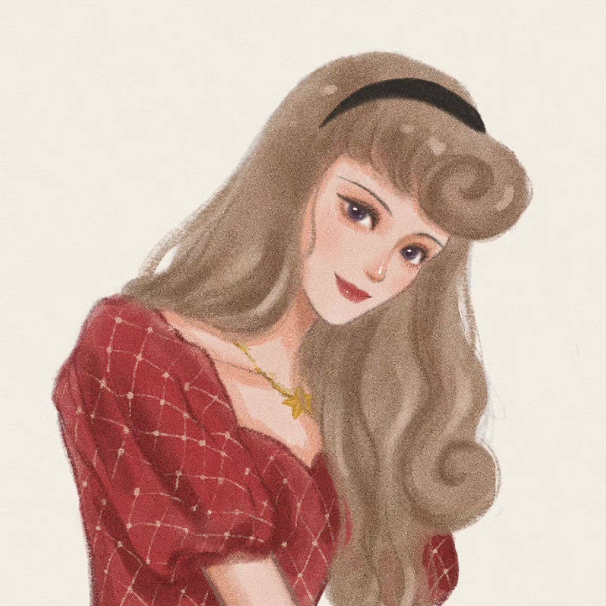 迪士尼公主头像闺蜜手绘可爱卡通,女孩儿闺蜜头像五人迪士尼公主款