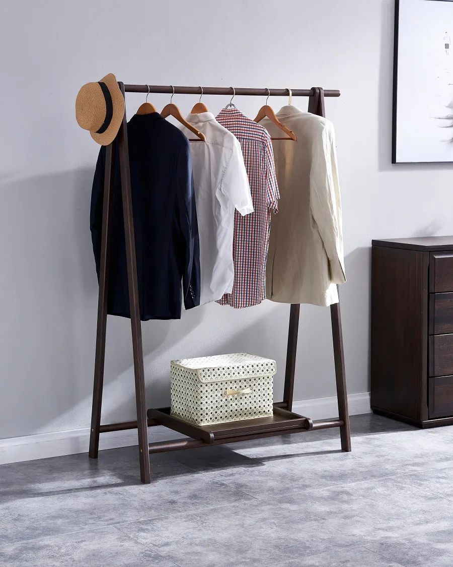 卧室放个衣帽架好看,衣帽间置物架摆放效果图大全