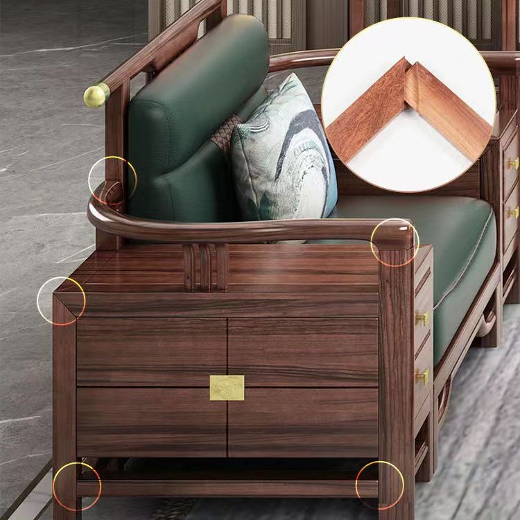 新中式沙发实木坐感舒适,新中式实木沙发椅