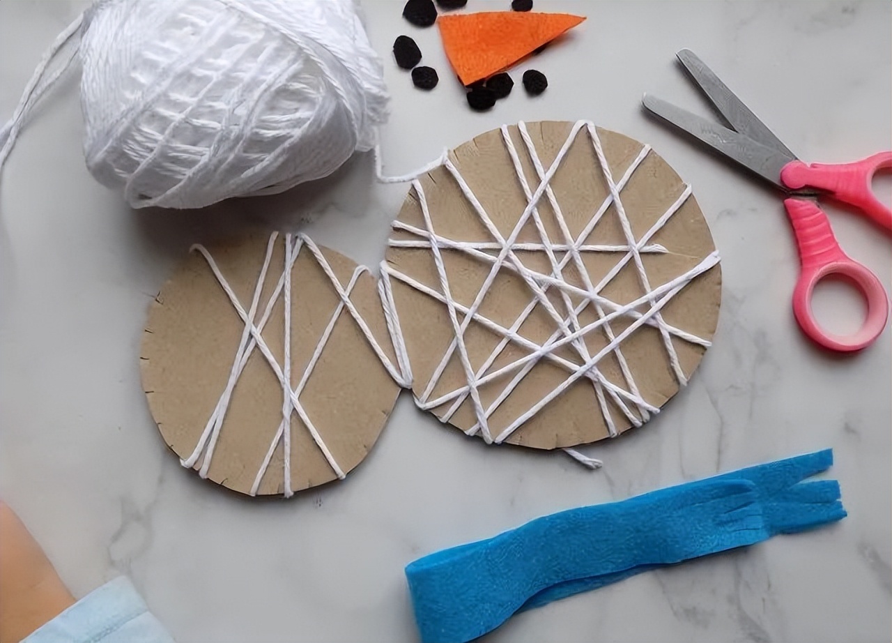 把雪人手工做出来,不用动手能做雪人