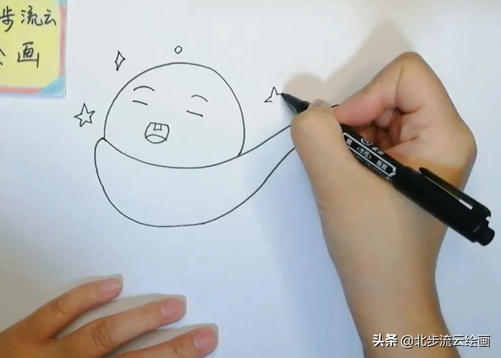 好多人吃汤圆简笔画儿童,一碗汤圆的简笔画超级可爱的