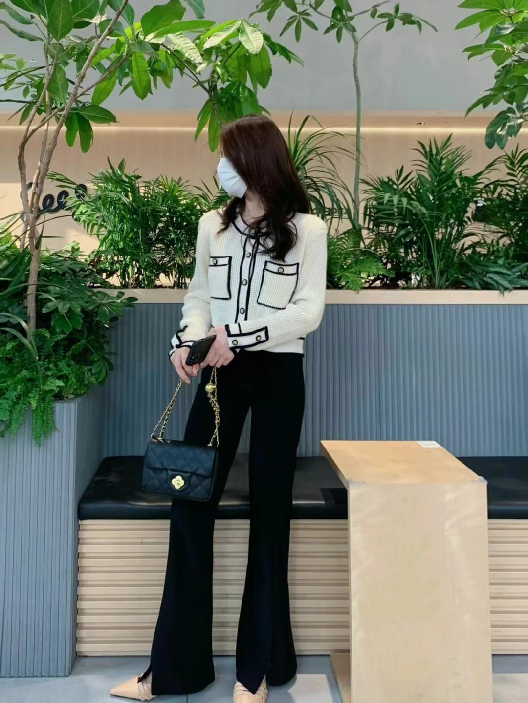 收腿小脚裤,开叉小脚裤