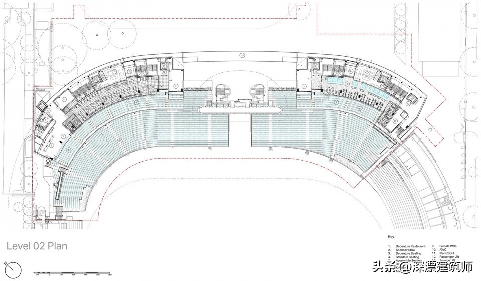 勋爵板球场ComptonEdrich看台，伦敦/WilkinsonEyreArchitects