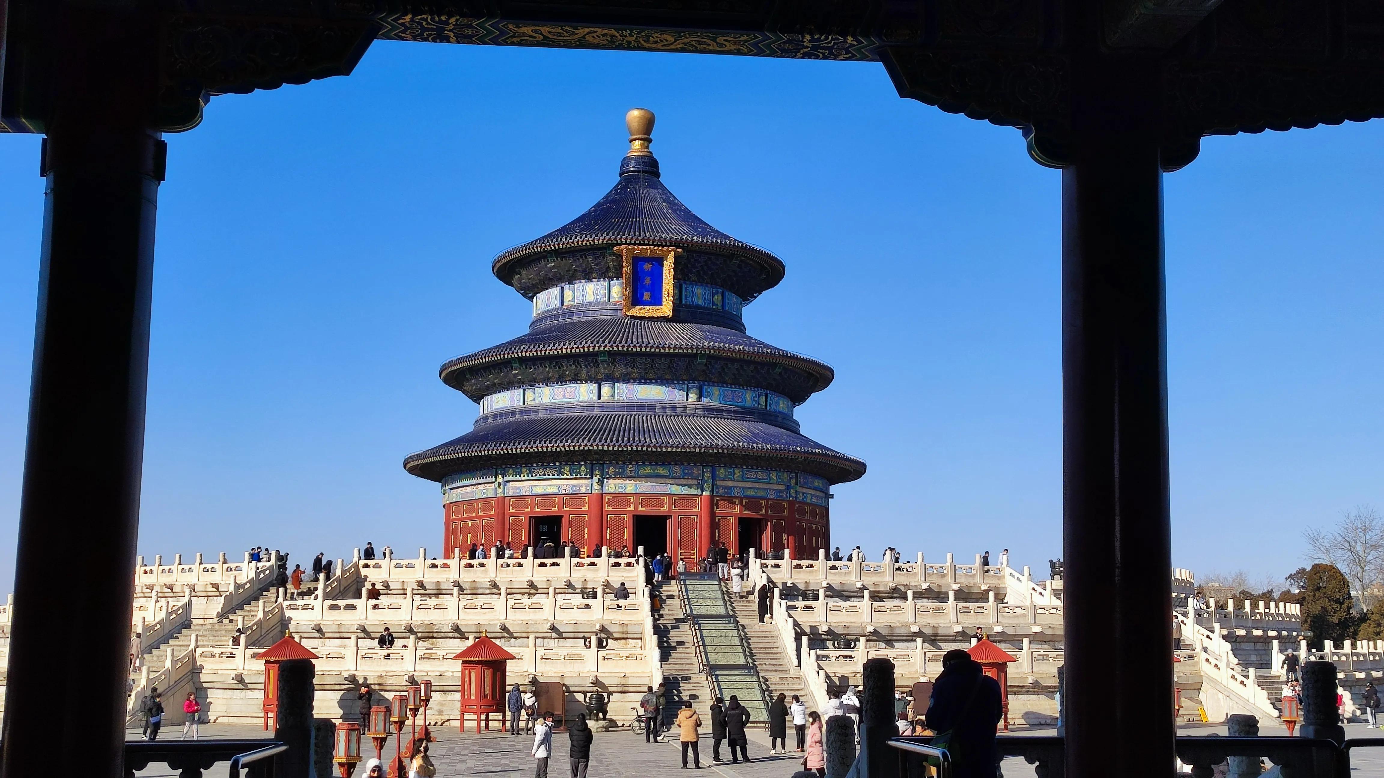 中国现存最大的古代祭祀性建筑群,古代祈年殿建造