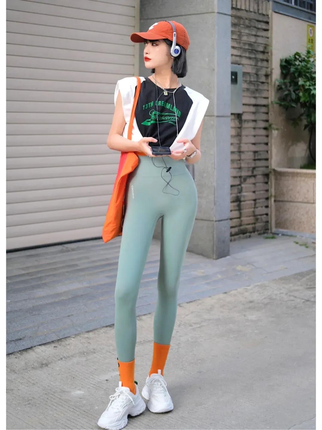 不显腿型瑜伽裤,瑜伽裤大方好看又有气质感