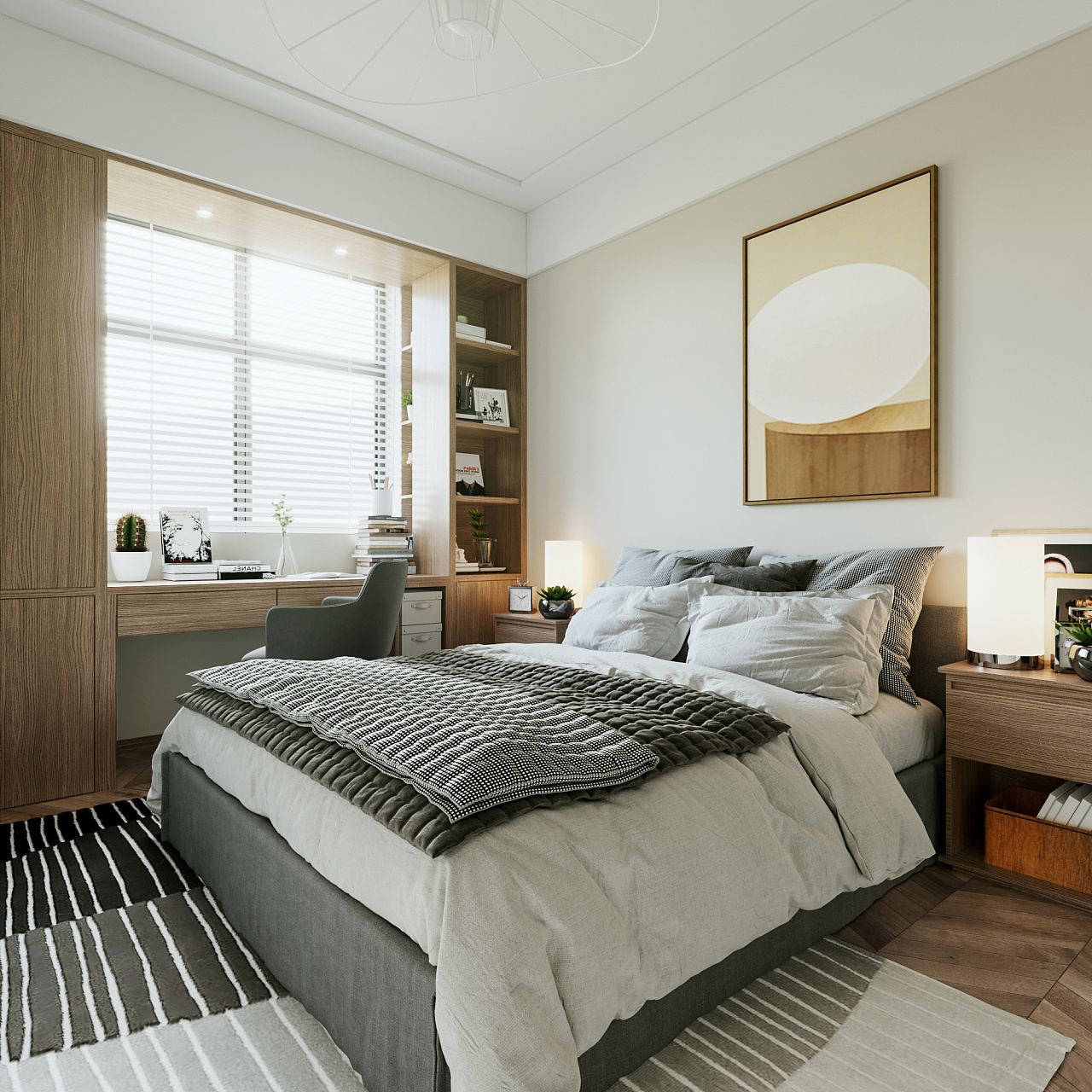 2019卧室飘窗设计获奖图片,卧室飘窗最新款最时尚设计