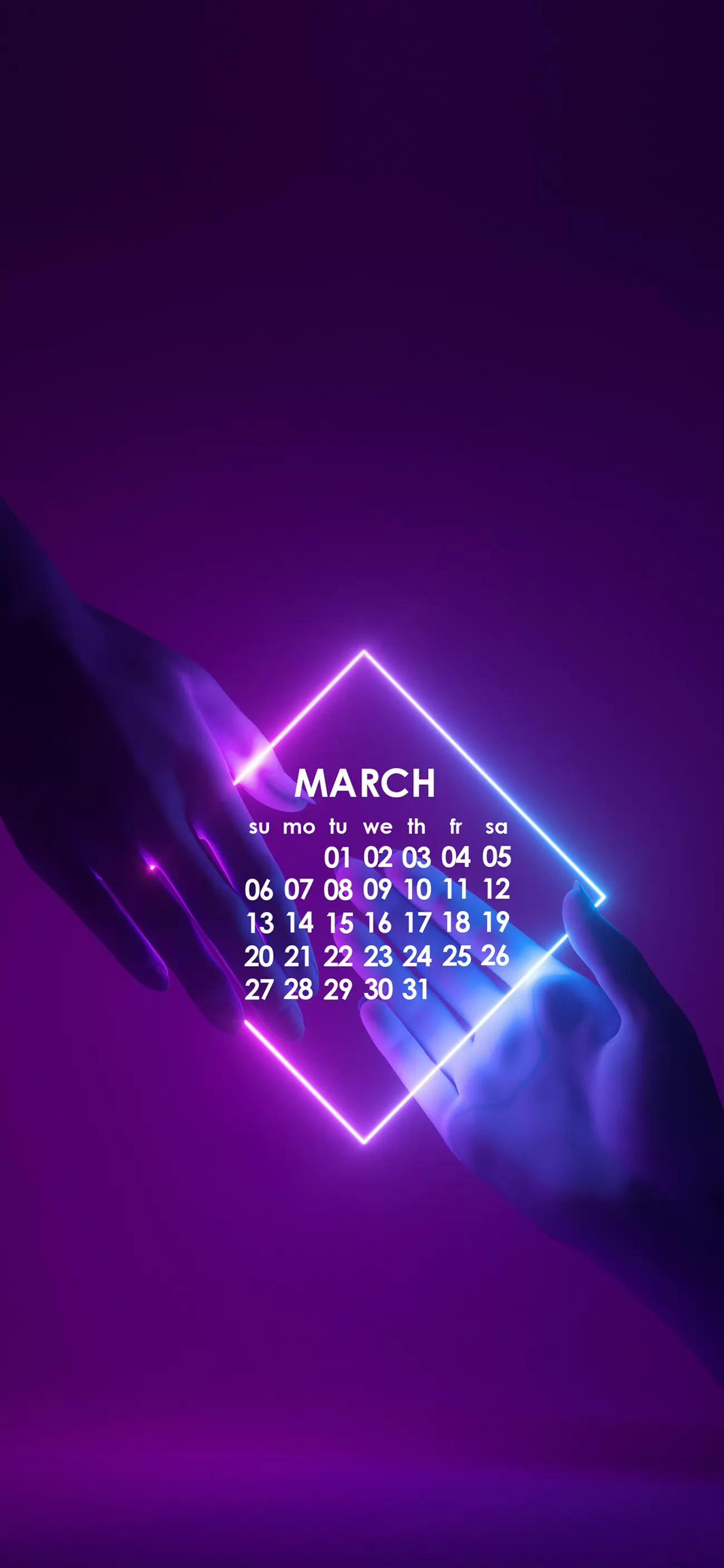 三月日历壁纸电脑,三月日历锁屏