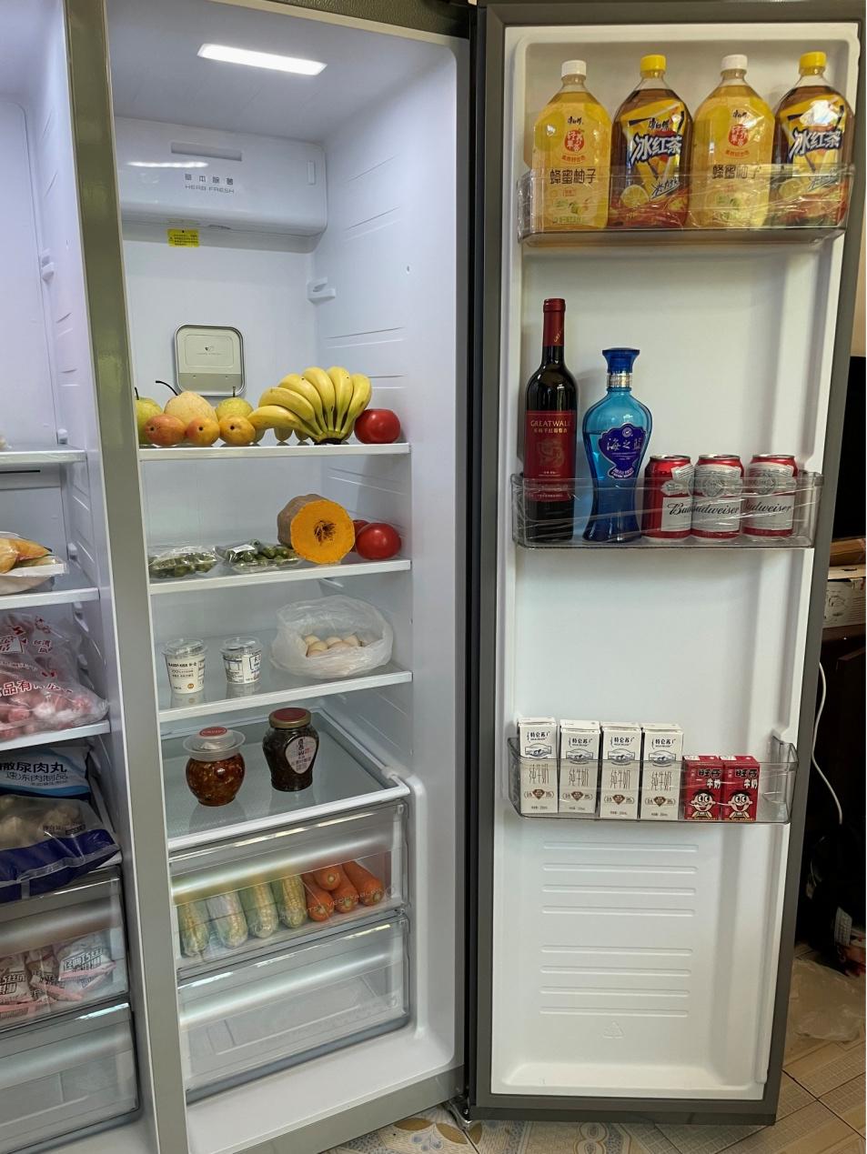 云米冰箱对开门456升变频升级版,云米冰箱对开门版评测