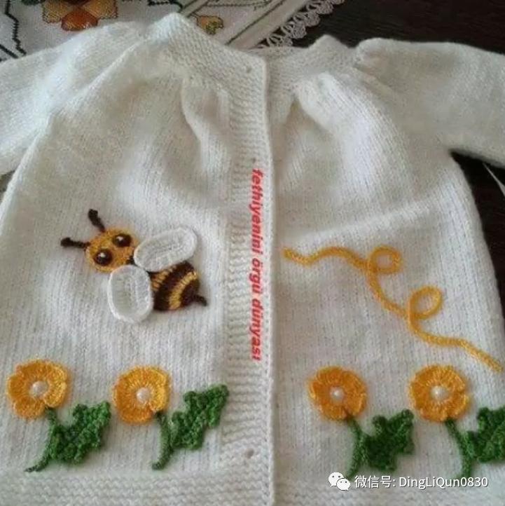 最新款女童开衫毛衣编织图片,针织洋气儿童毛衣