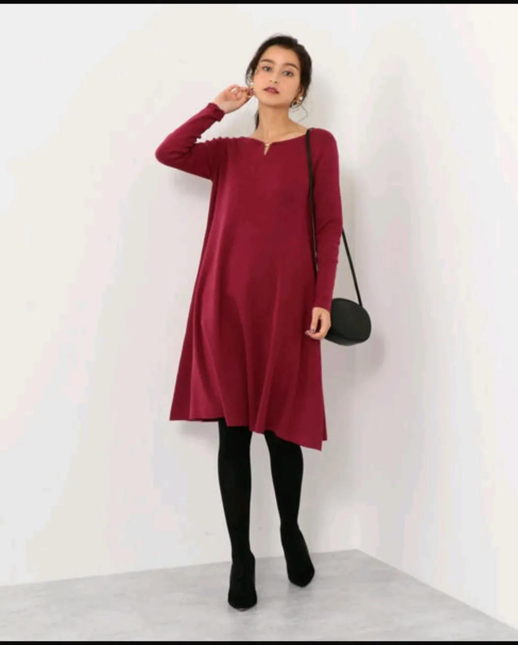 粉红色冬季针织开衫,冬季穿搭颜色搭配表