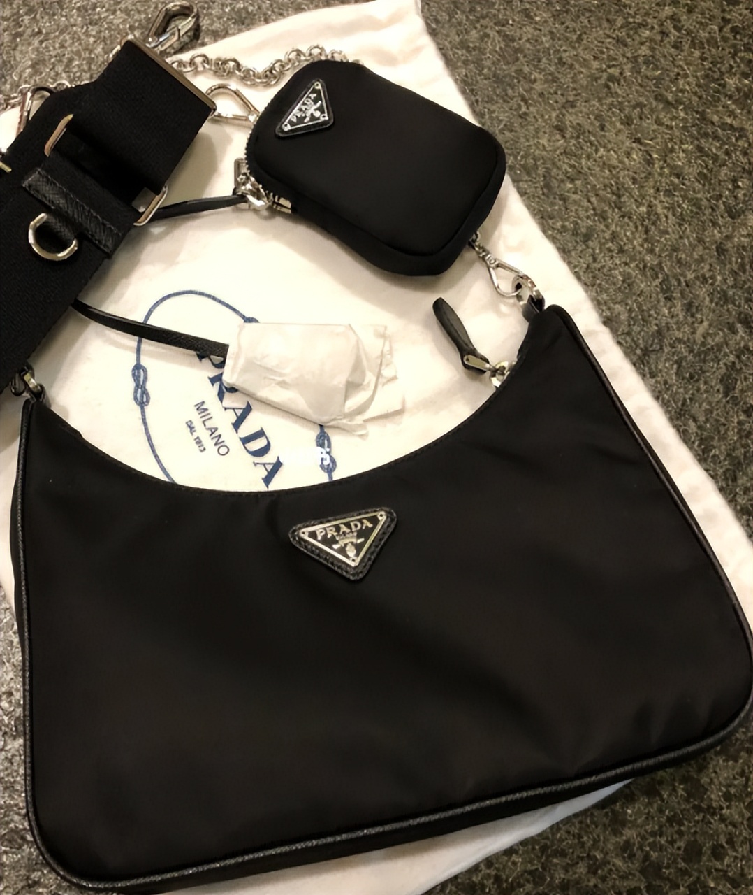 普拉达三合一的鉴定,普拉达三合一真假鉴定