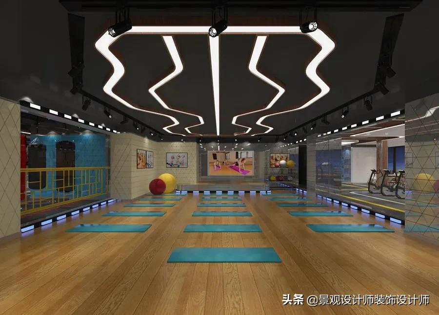 健身房设计效果图费用,大型健身房设计方案效果图