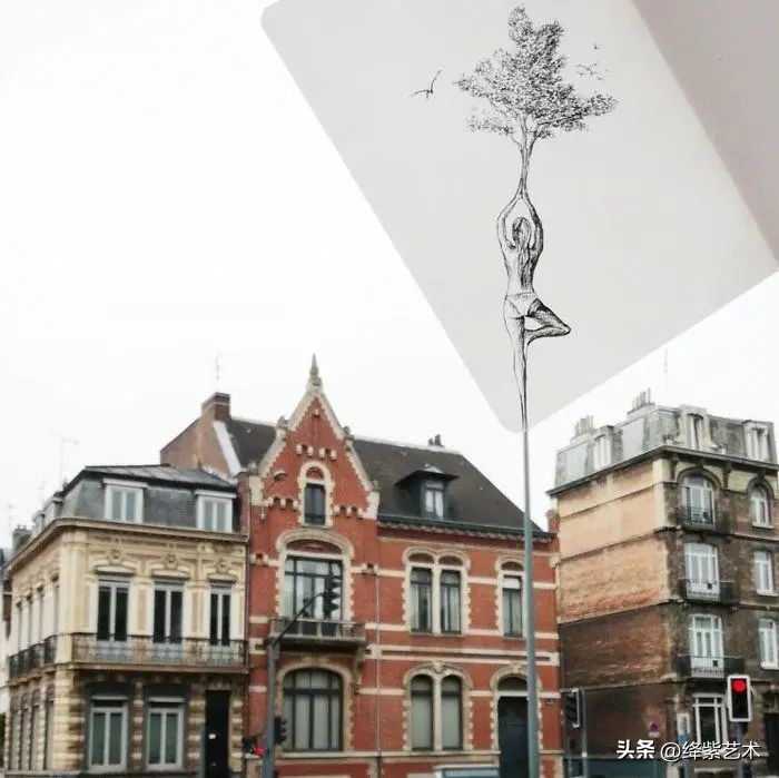 这位“懒”插画家，画画只画一半，剩下的交给照相机