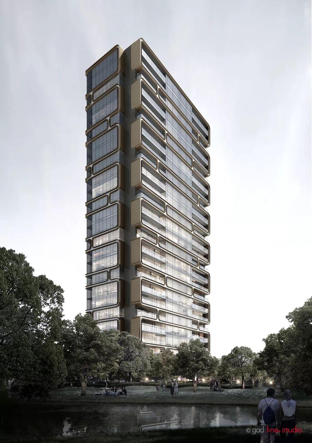 高端住宅立面效果图,高端住宅立面设计