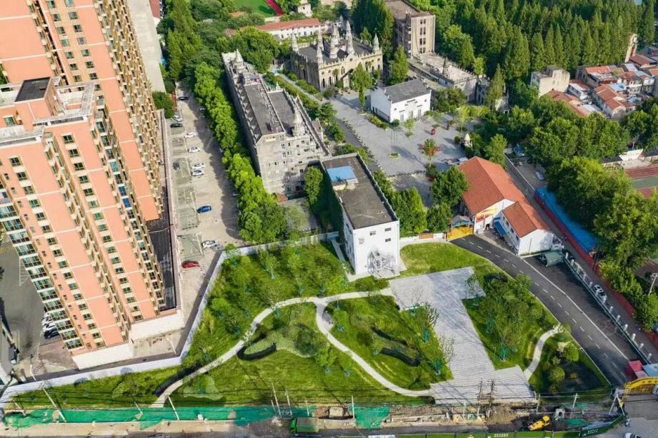 口袋公园生态美景,口袋公园小景观