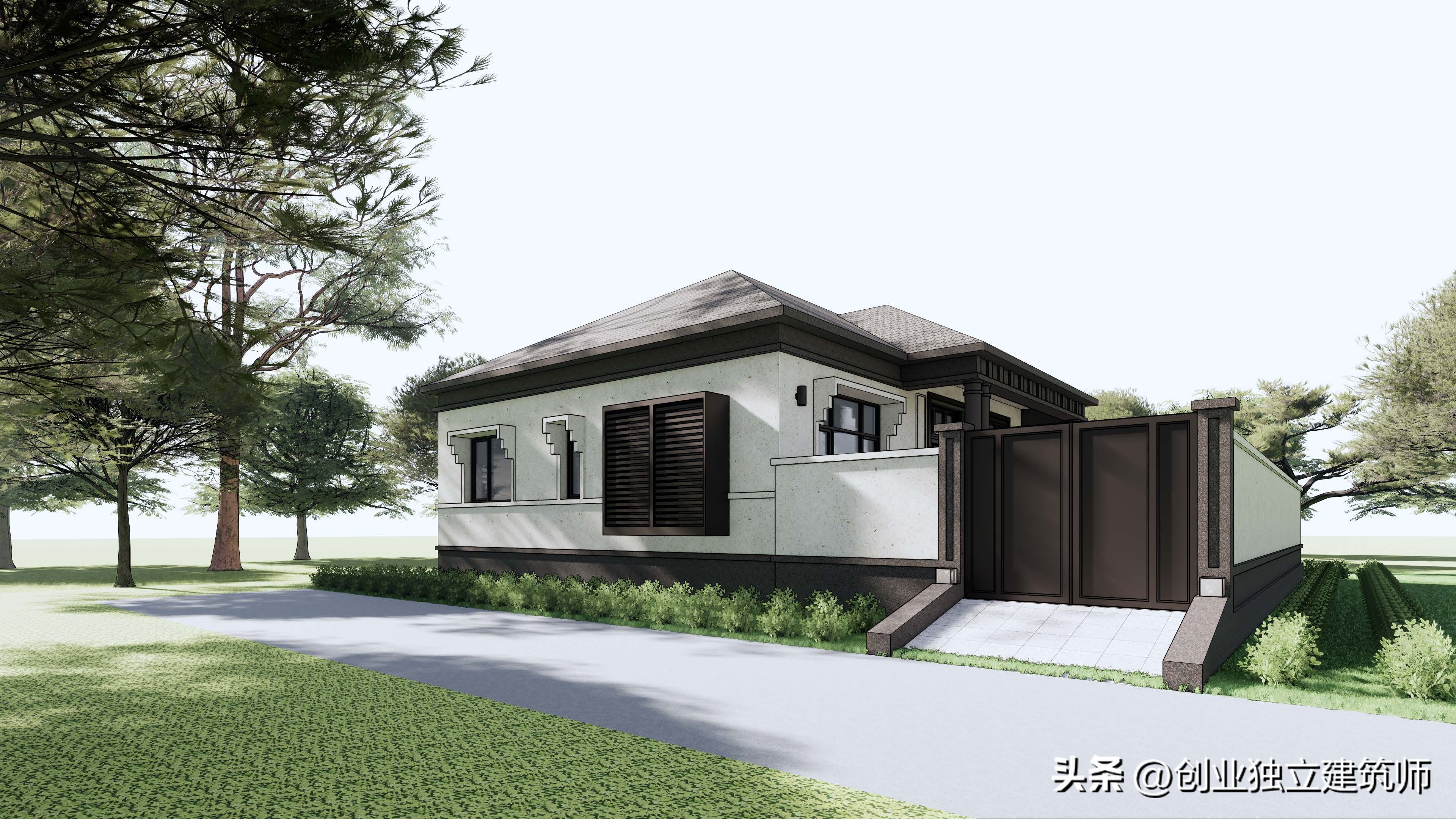 造墅工厂设计农村自建房,自建工作室设计