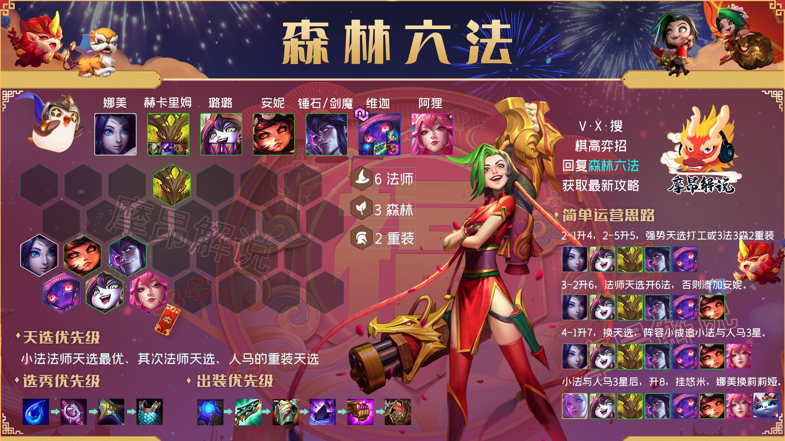 金铲铲福星森林小法阵容,金铲铲之战五福阵容推荐