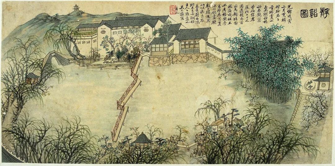 江南烟雨行舟风景图,江南山水风景欣赏