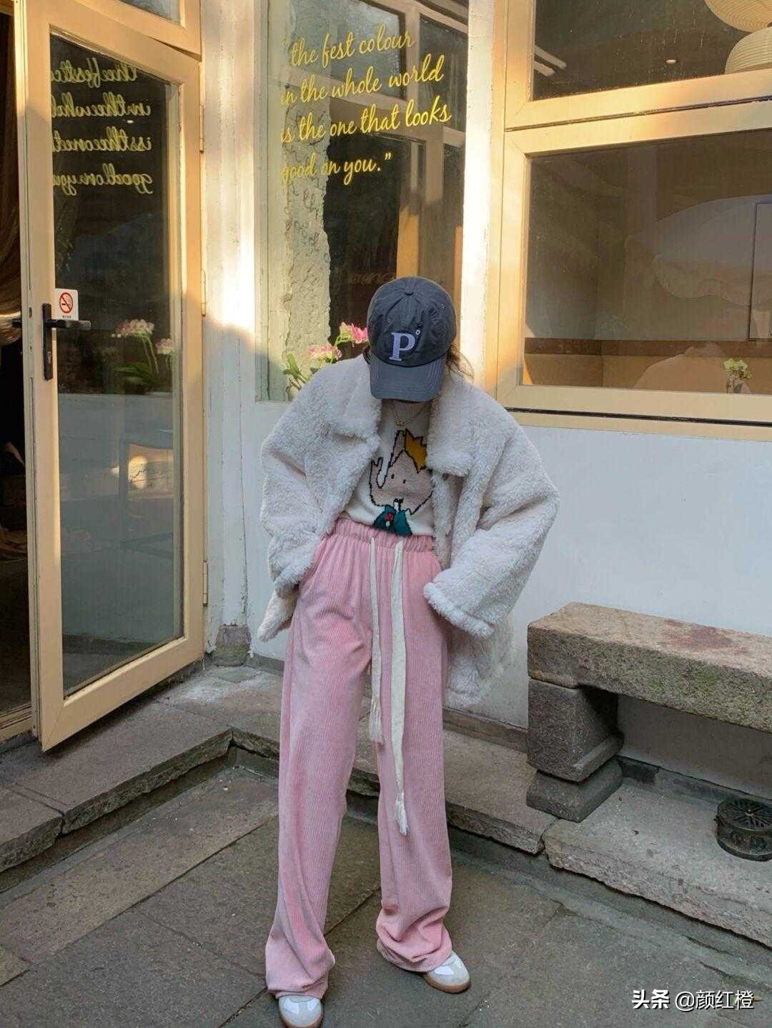 马卡龙色系西装阔腿裤,马卡龙夏季薄款阔腿裤