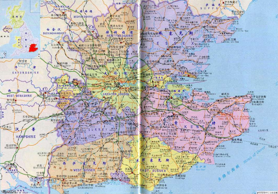 世界旅游地图揽胜—欧洲英国埃塞克斯郡