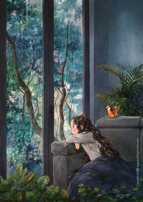 春日美景插画,春日节气插画