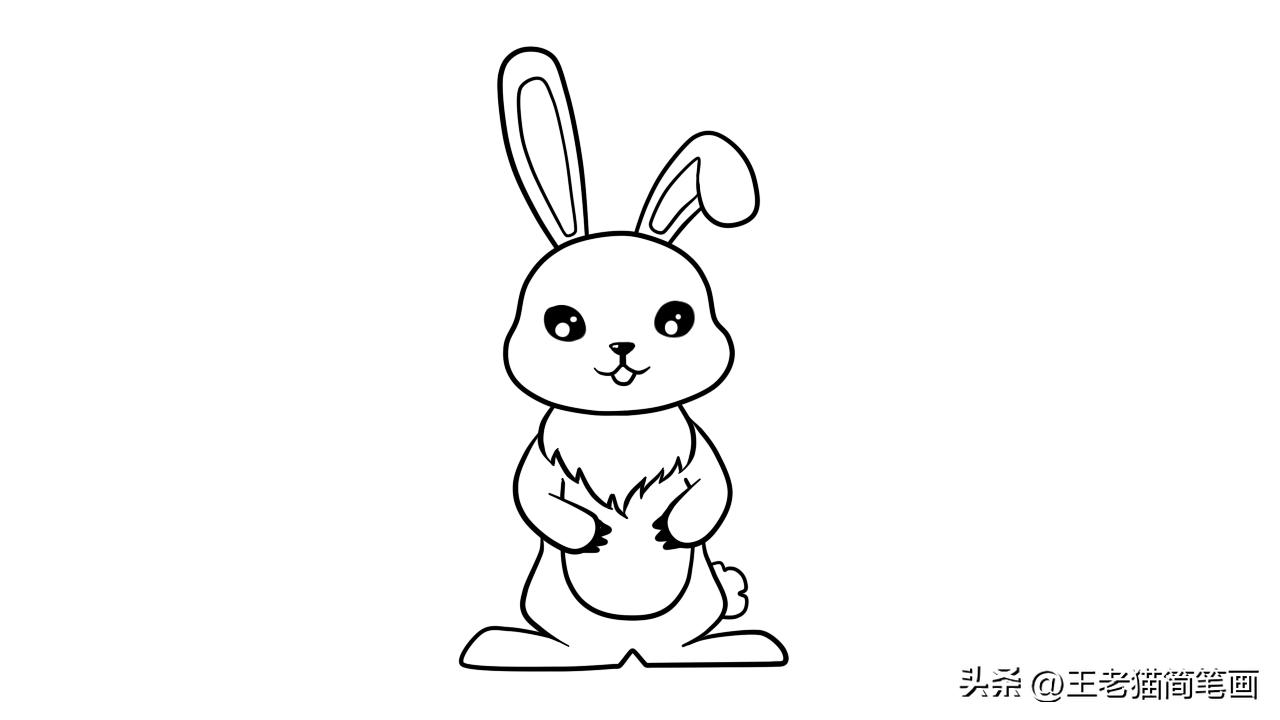 可爱的兔子又简笔又好画,怎样画兔子简笔画大全
