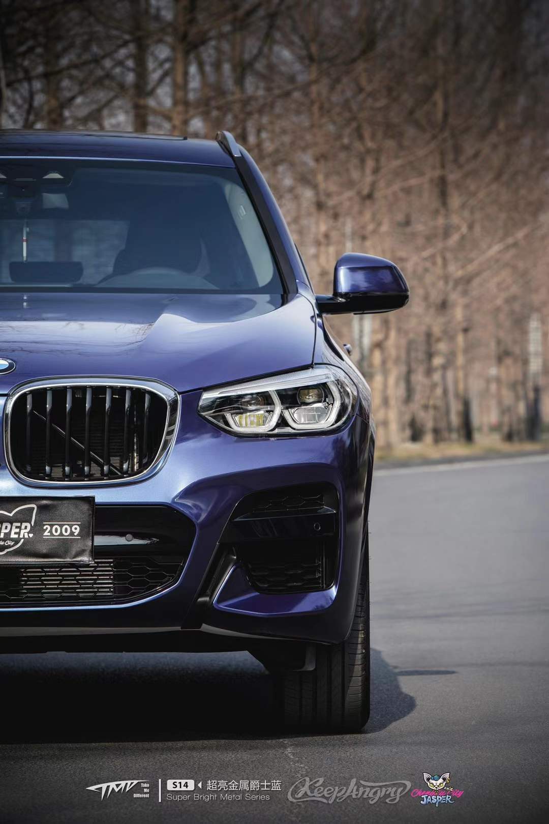 爵士蓝车膜,爵士蓝汽车改色膜