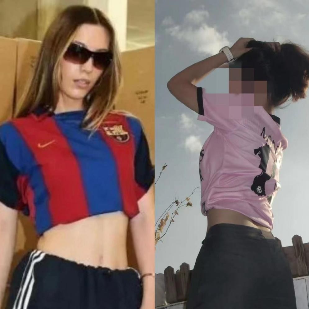 牛仔裤球衣搭配女生,曼城球衣blokecore