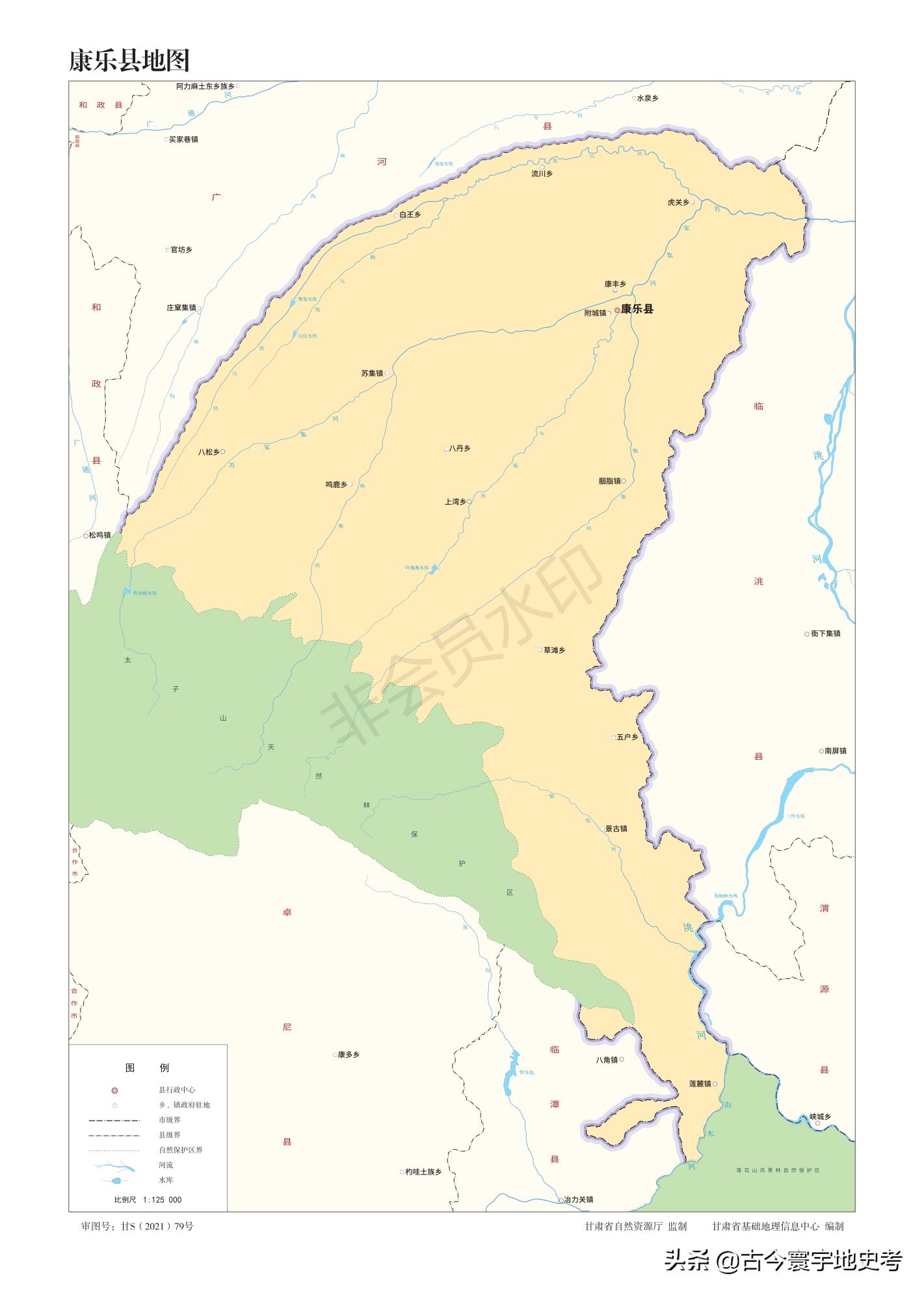 甘肃省各市州县地图,甘肃省旅游交通地图