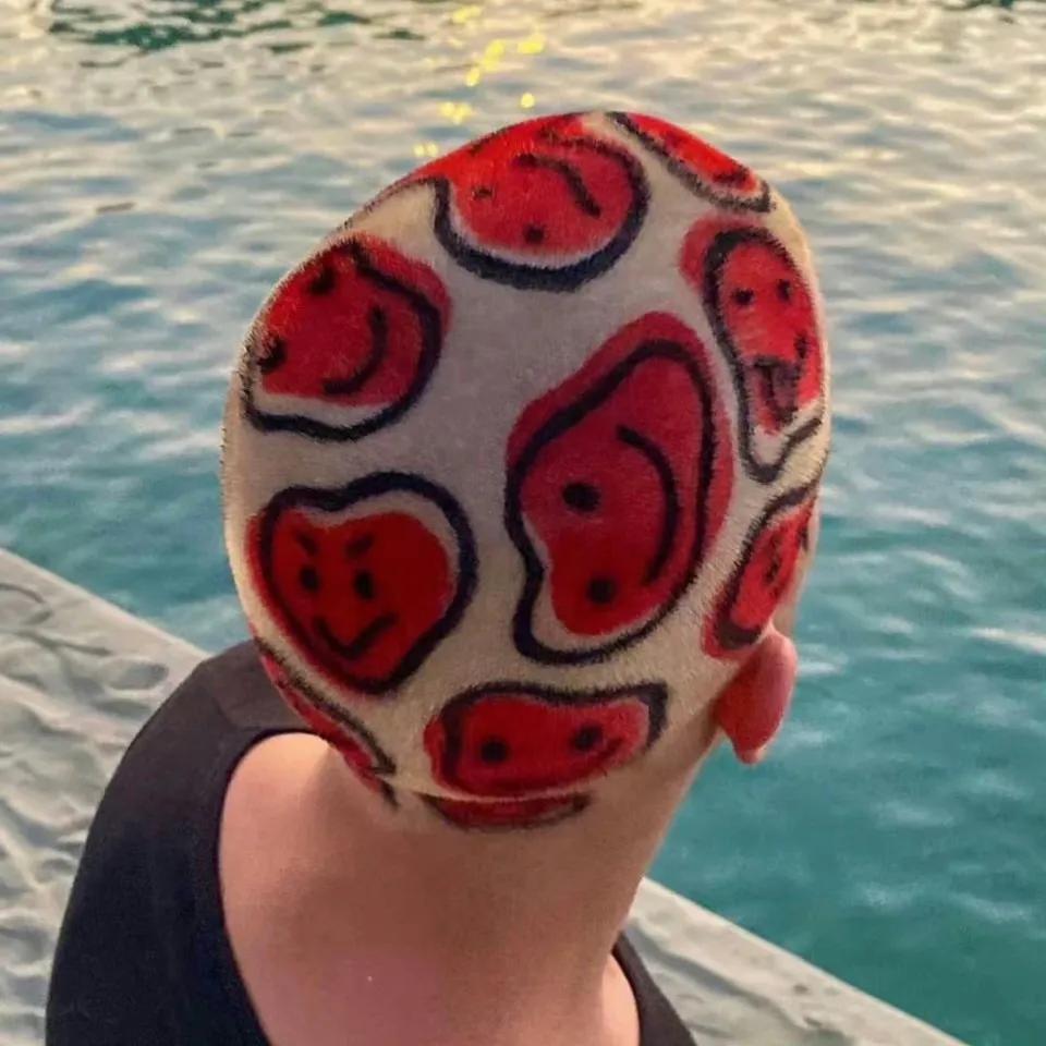 欧美成熟男士武士头,粉发欧美男头