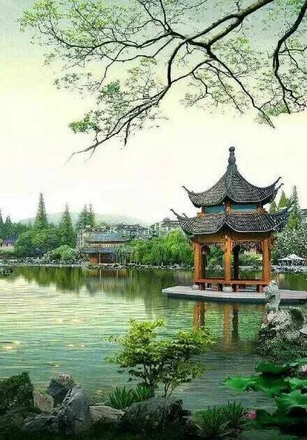 西湖美景图片真实壁纸,杭州西湖风景壁纸全屏