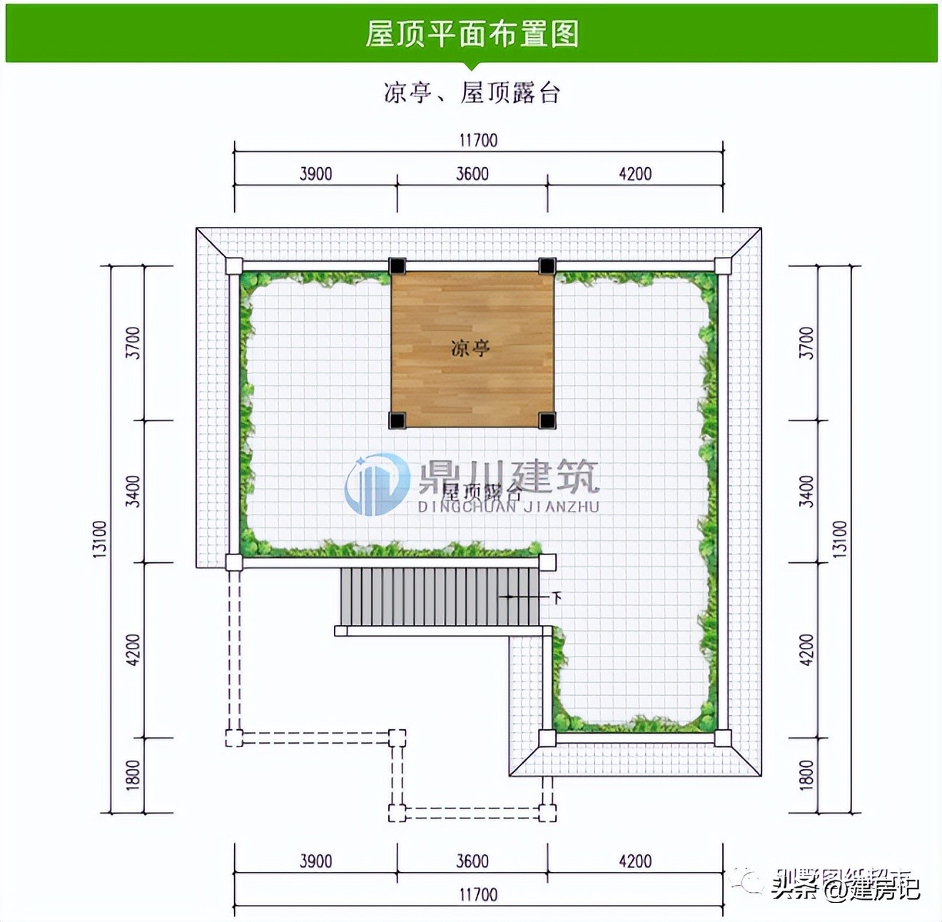 农村二层平屋顶现代风别墅100平方,农村新中式风格二层别墅大全