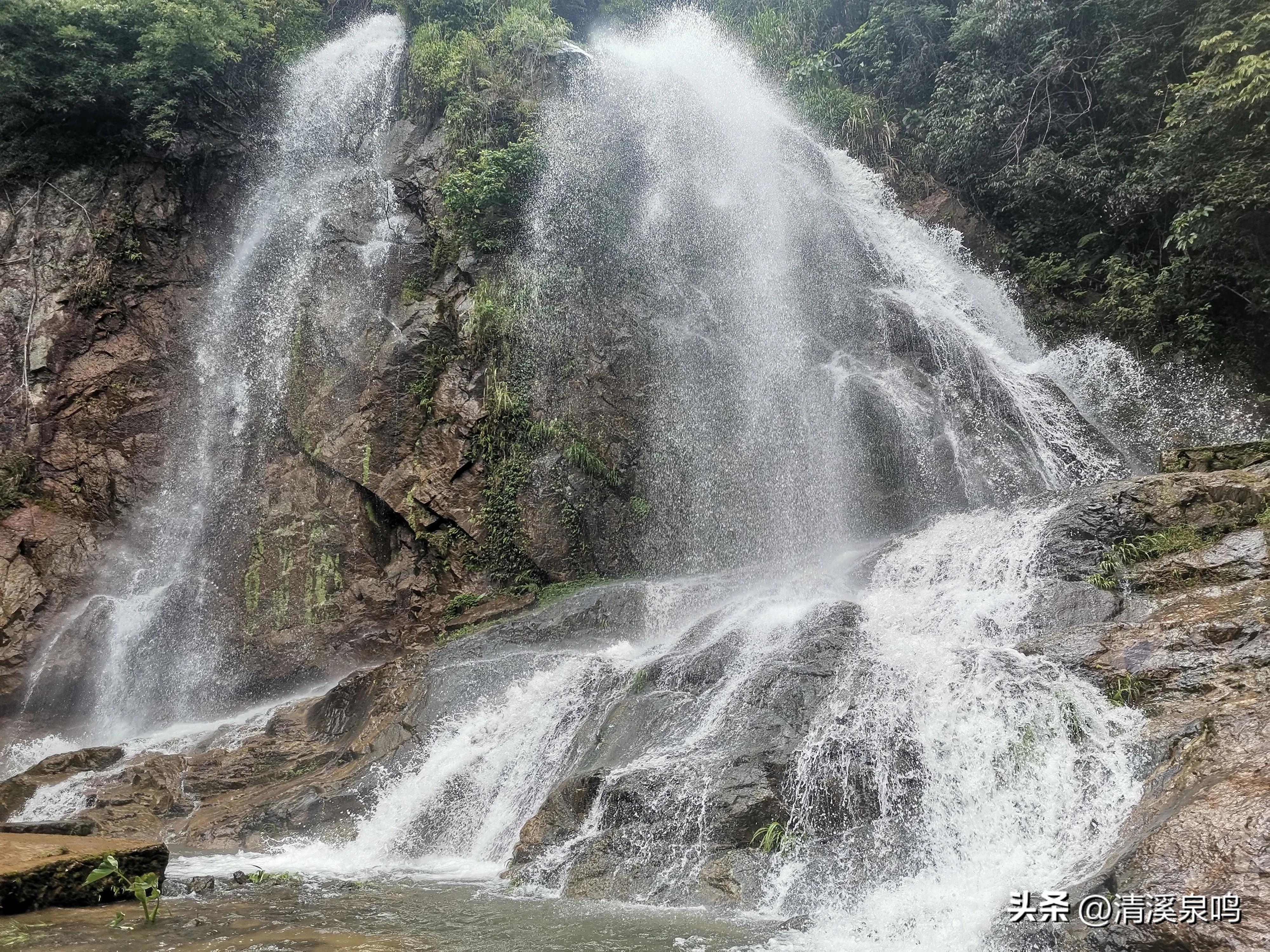 白水寨亲瀑台,白水寨瀑布最佳观景台多高
